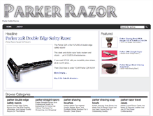 Tablet Screenshot of parkerrazor.com